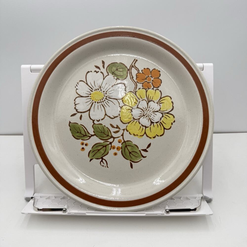 VTG Retro Imperial Stoneware W.M. Dalton H-1001 Summertime Dinner Plate 10.5” EC